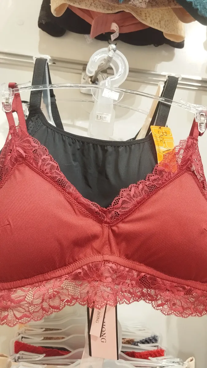 singlepadded-lace bra