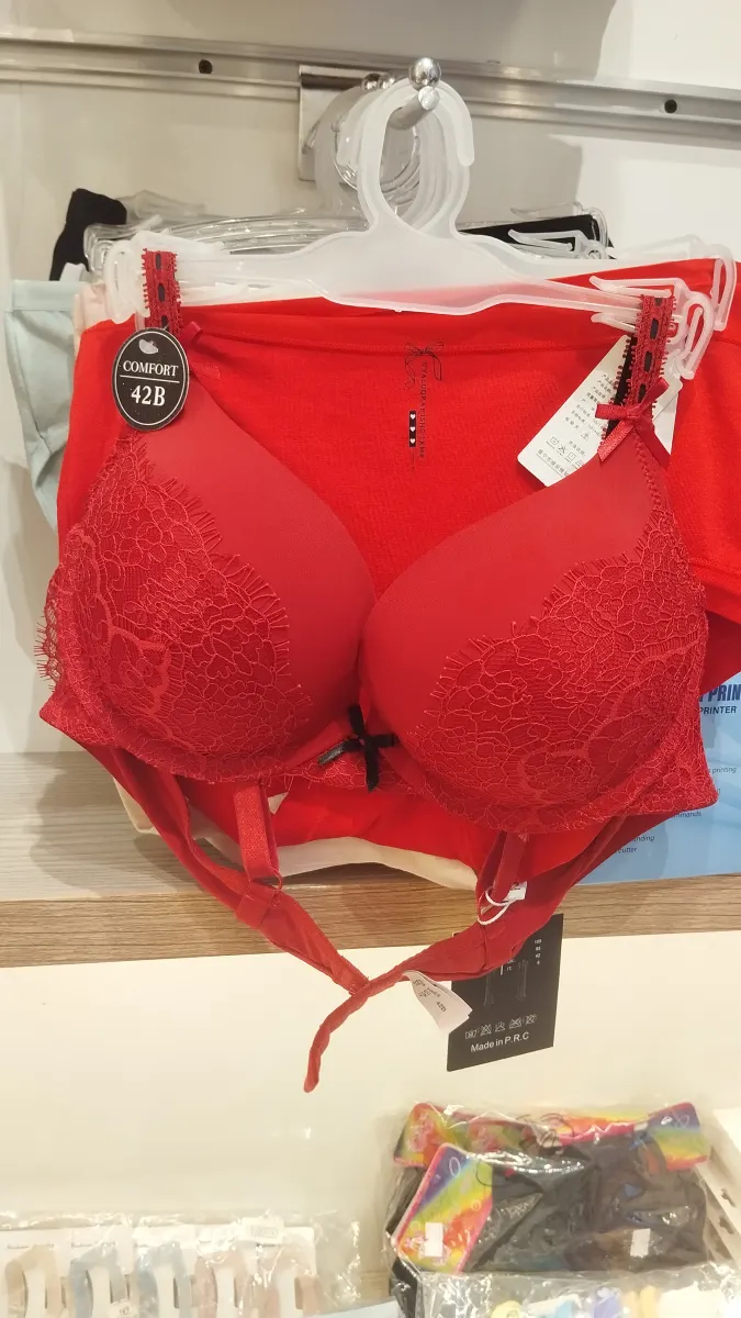 Net pushup double padded-bra set